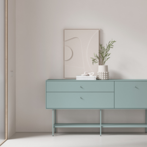 aparador moderno con patas altas