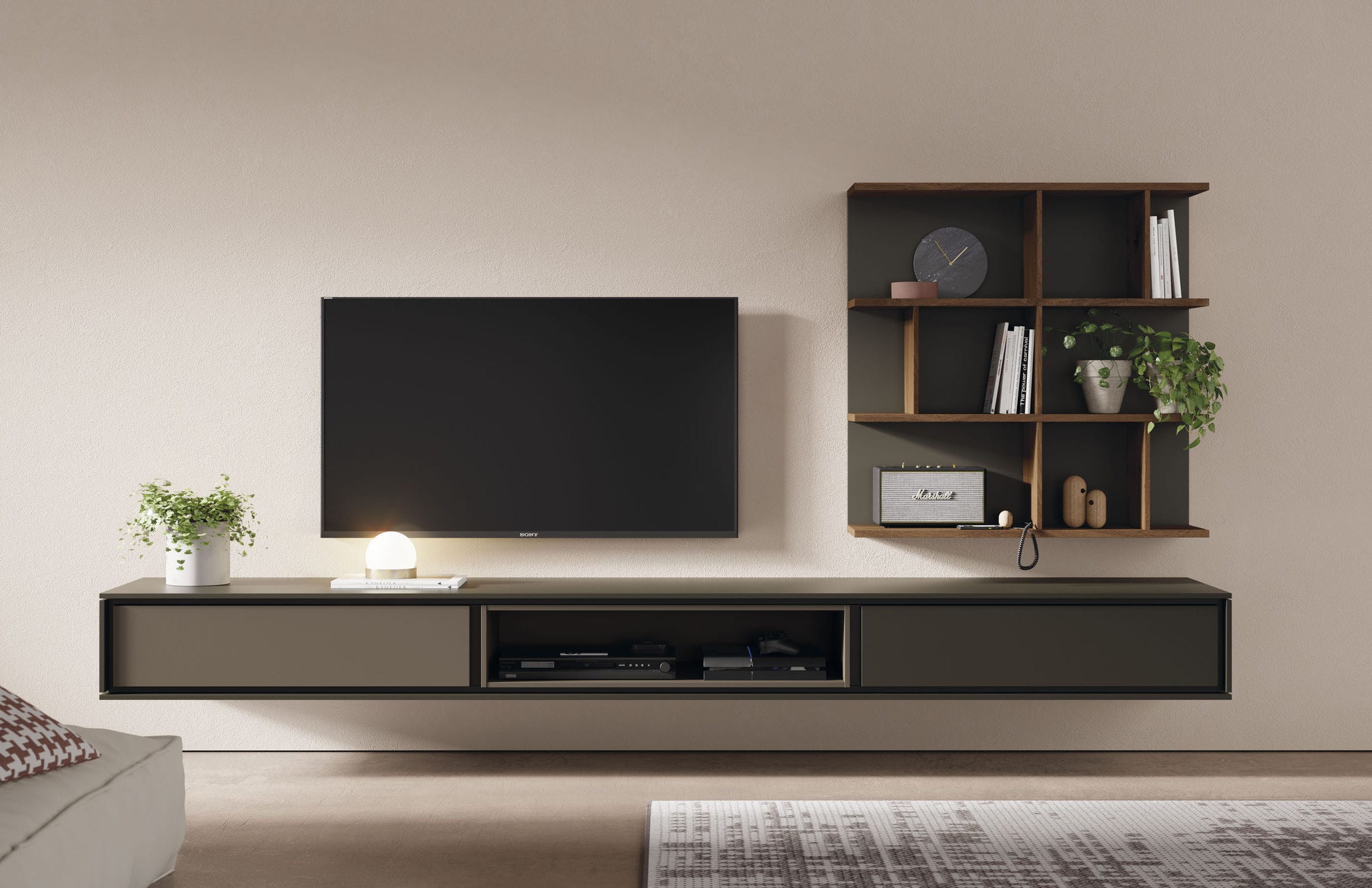 Mueble de salón con panel tv - Xíkara