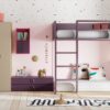 dormitorio-litera-rosa-morado
