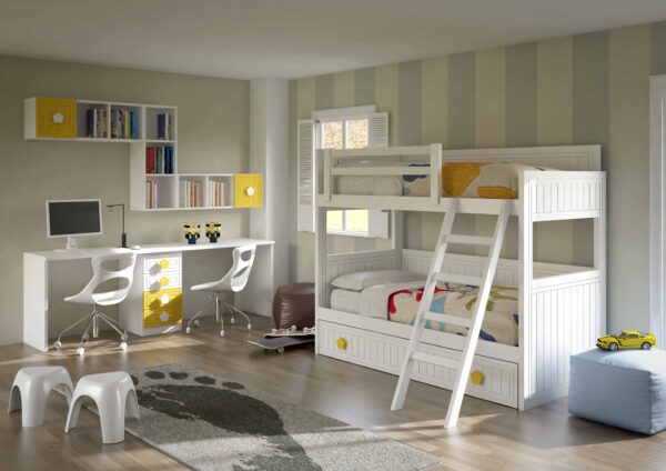 Dormitorio infantíl con literas
