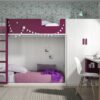 dormitorio con litera baja para niños ,armario con gran capacidad y escritorio