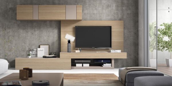 Mueble con panel para tv