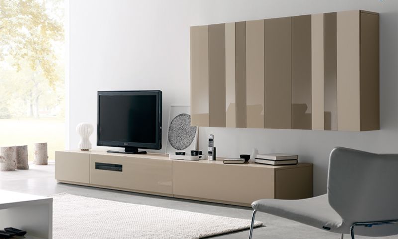 Mueble de TV bajo y moderno -Palisandro Interiorismo