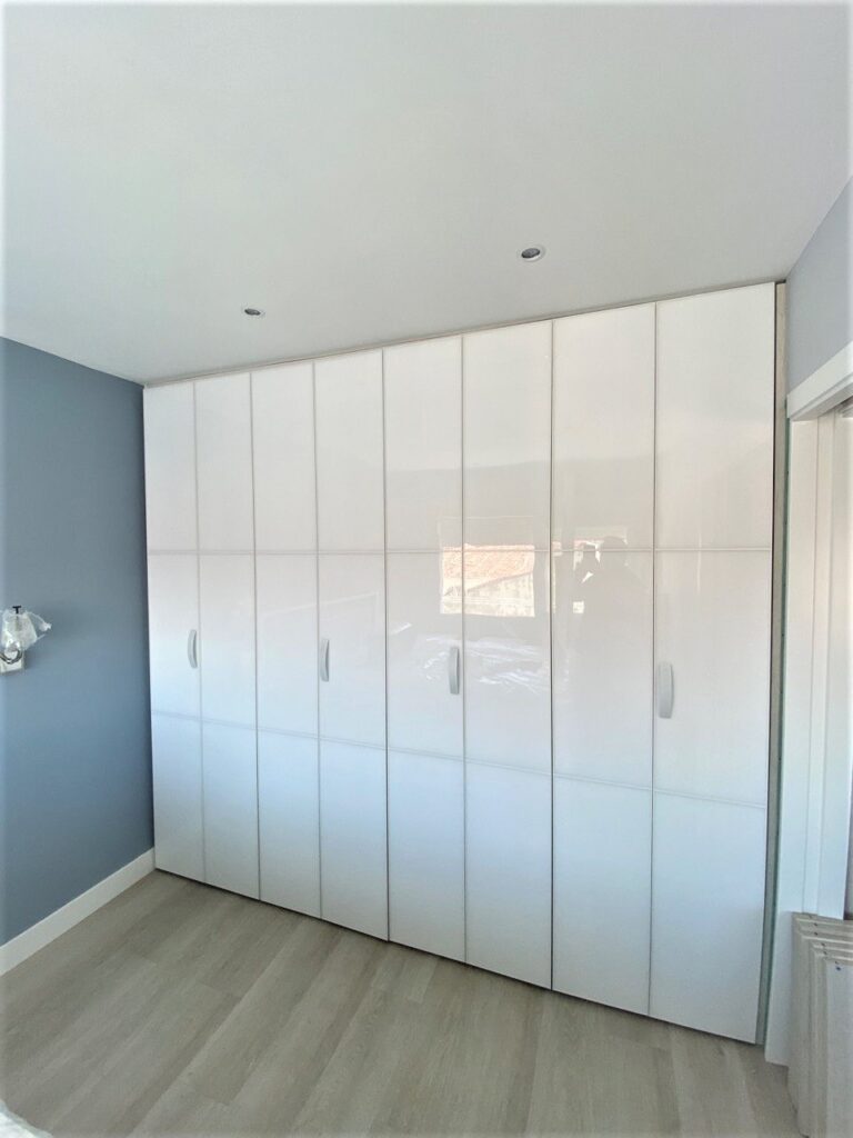 Almacenaje Modular 74x37cm Armario Estantería Hengmei Blanco - 6 Cajas Con Puerta - 74.5x37x112cm - Perfecto Para Zapatos Y Ropa Armarios Dormitorio Baratos