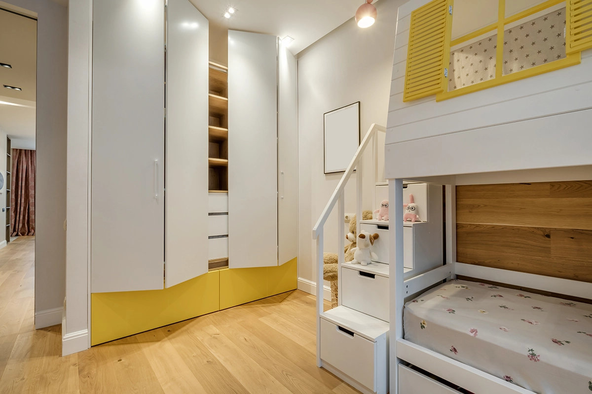 literas en habitación de niños